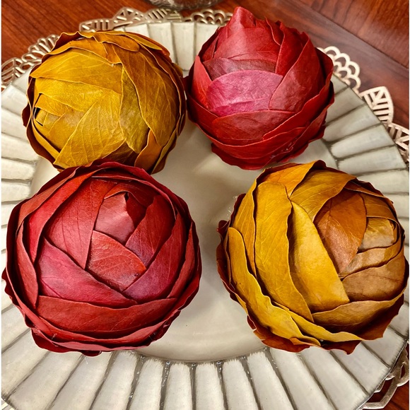 Autum Leaves 🍂🍃🍁 Decorative Spheres - Picture 2 of 4
